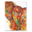 «Red India», reproduction d'impression sur toile tendue-23109769
