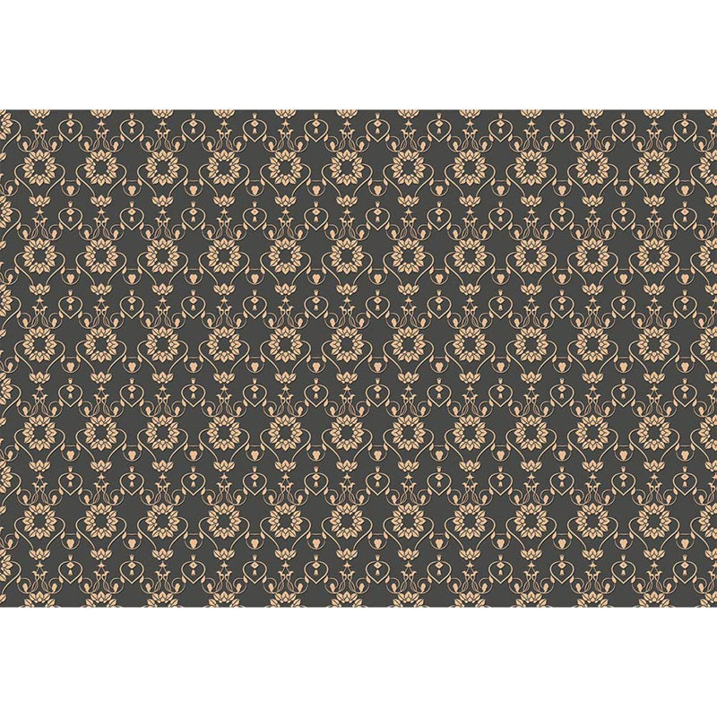 Toile Damask Peel & Stick Toile Border, 100" L x 144" W, Dark Gray