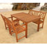 Adish 4 - Person Patio Dining Set with Rectangular Table