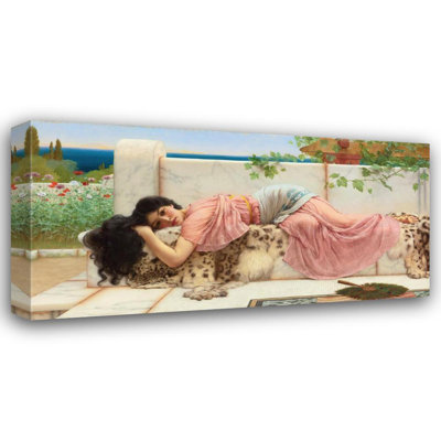 «When the Heart Is Young» par John William Godward - Art mural sur toile tendue avec châssis