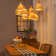 James 8-Light Cluster Pendant Light Rattan Dome Shade Staircase Chandelier In Matte Black