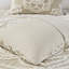 Édredon chic en médaillon en coton chenille - taupe double / grand vapeur-120945189-120945188