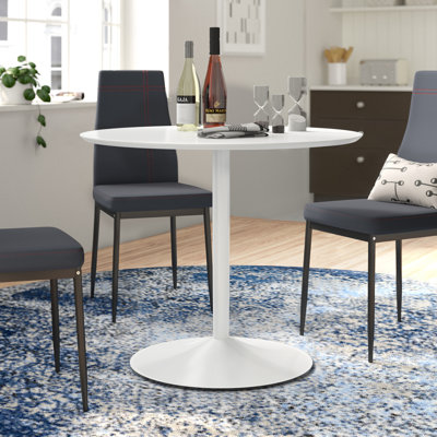 Dora Round Metal Base Dining Table