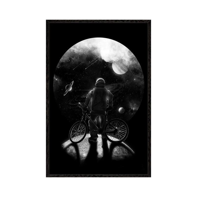 Commuter by Nicebleed - Print on Canvas, 101.6cm H x 66.04cm W x 3.81cm D, Black Framed
