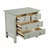 4-Drawer Storage Nightstand in Antique Gray with French Dovetail Construction and Faux Keyhole Accents for Elegant Bedrooms-614804559