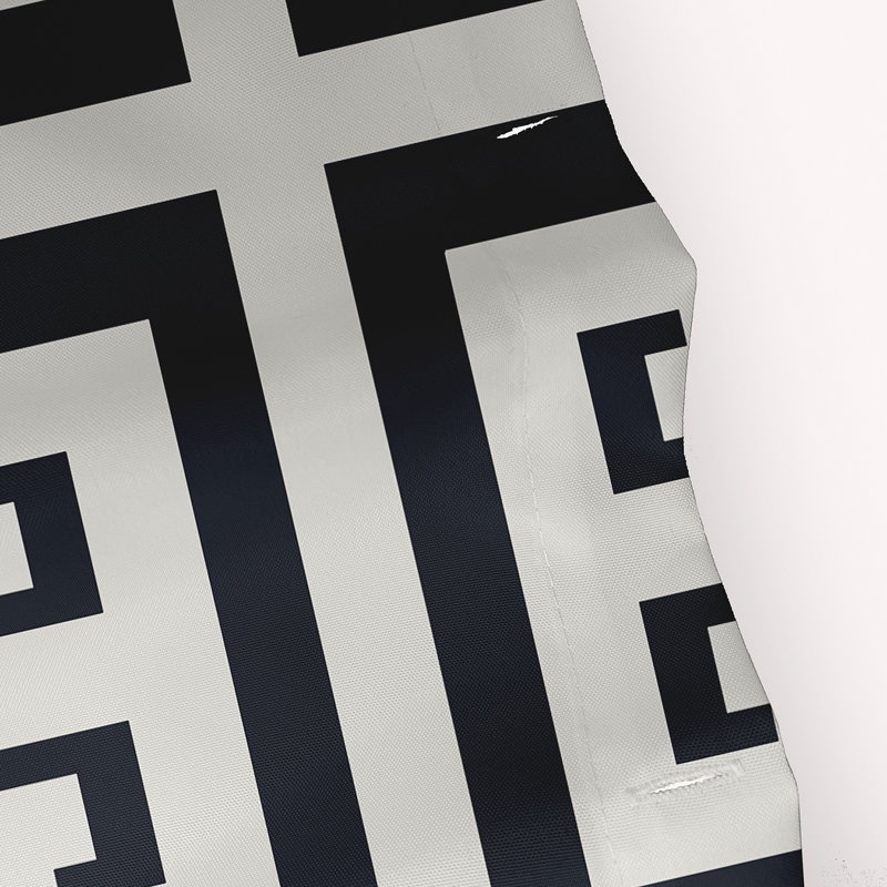 Geometric Shower Curtain, Dark Blue