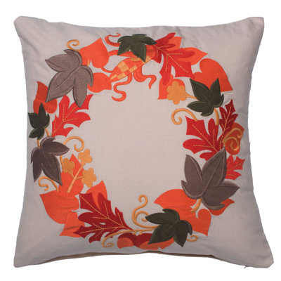 Embroidered Throw Pillow