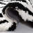 Delane Handmade Shag Black/White Area Rug-23513812