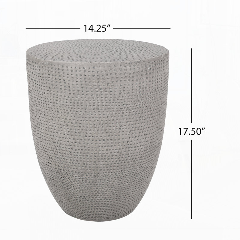 Outdoor Lightweight Concrete Side Table