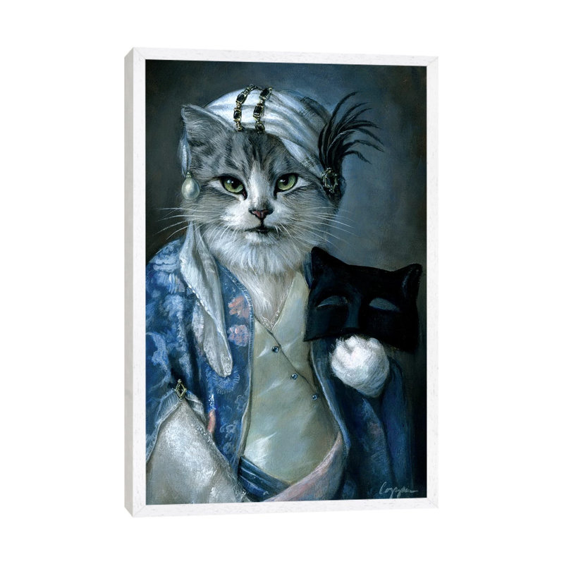 Frannie by Melinda Copper - Painting on Canvas, White Framed, 66.04 cm H x 45.72 cm W