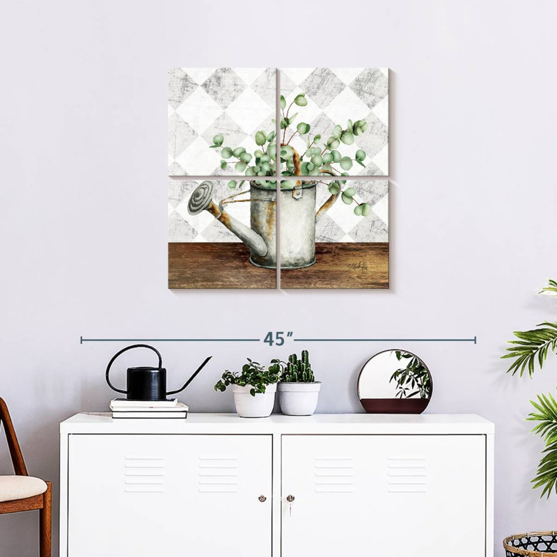 Arrosoir blanc Harnek Eucalyptus, H 26 po x l 26 po