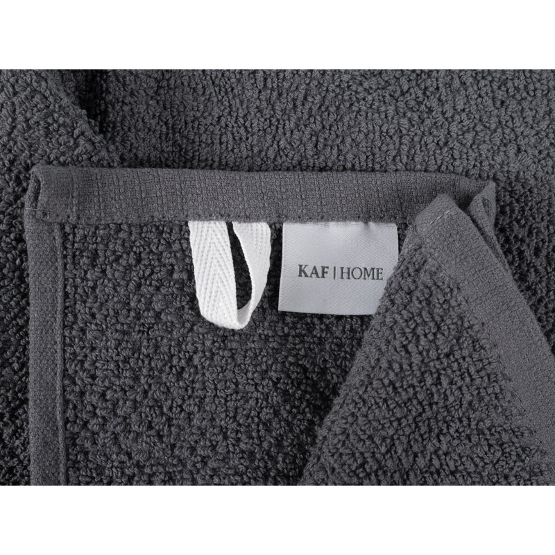 Ensemble de 4 essuie-tout en éponge KAF Home Deluxe, Charcoal