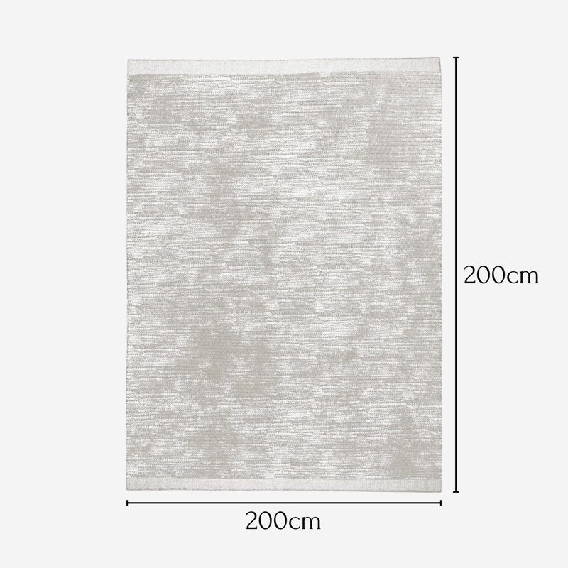Hand Woven Hand Knotted Area Rug, Square 200cm