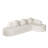 Miloa Boneless 111.8-Inch Curved Modular Sofa With Lychee-Textured Polyester And Extra-Wide Chaise Lounge-120347292-120347293