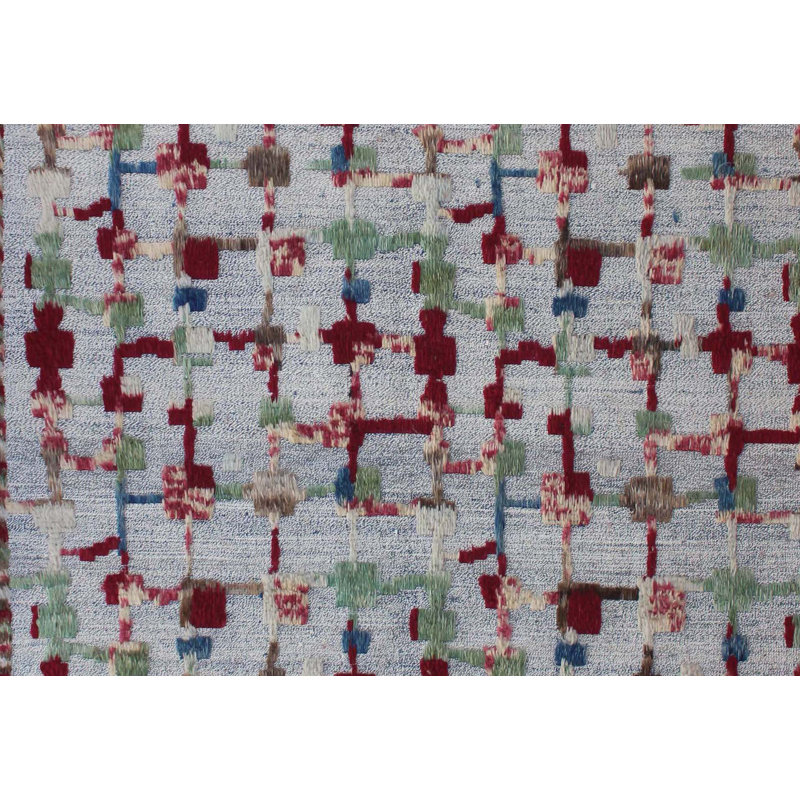 Geometric Hand Knotted 196cm X 290cm Area Rug