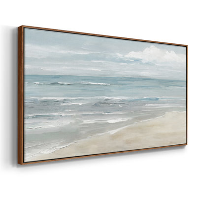 Soft Solace Beach- Framed Gallery Wrapped Canvas -Ready to Hang