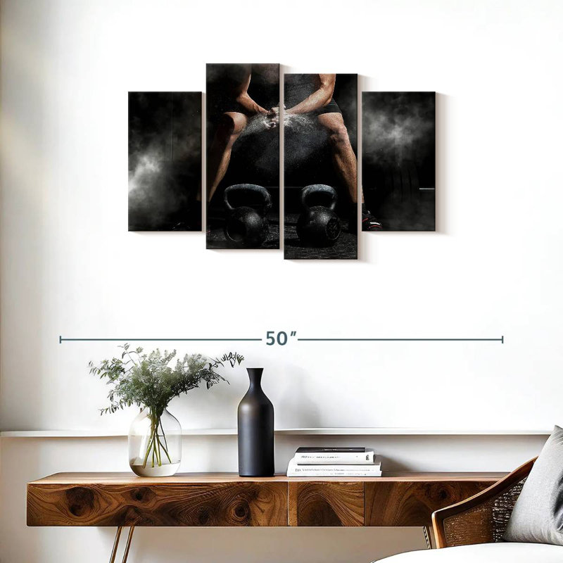 Weightlifting workout Sireci, 22" H x 36" W