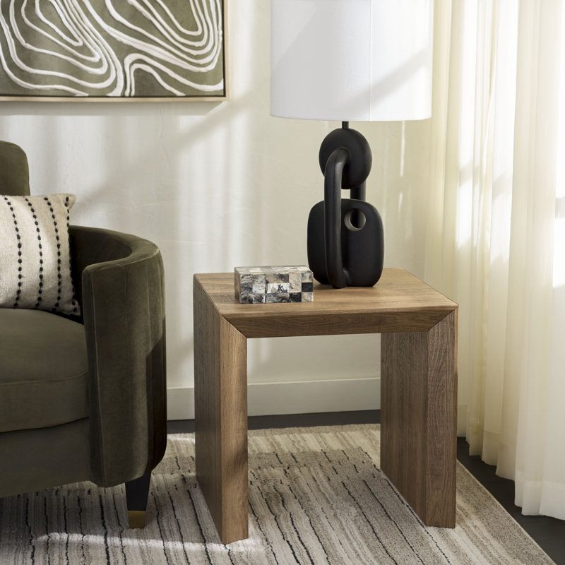 Table d'appoint Woodrow, Brun naturel