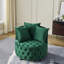 Chaise de salon en velours avec fonction pivotante, bouton, 3 coussins, mobile pour chaise d'hôtel, roues, rend plus confortable-1998908285