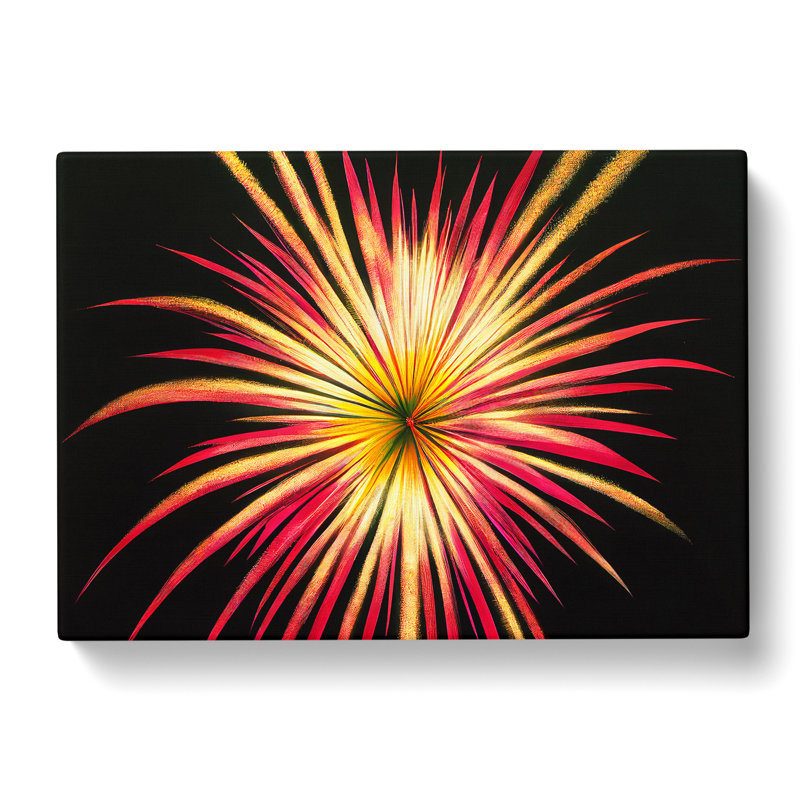 Glowing Fireworks - Wrapped Canvas, 50cm H x 76cm W x 3cm D