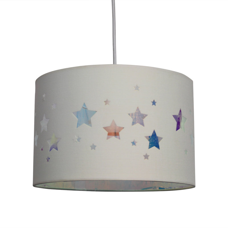 Aydriana 20cm H Cotton Drum Pendant Shade ( Uno ) in White