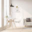 Ensemble de 2 tables de chevet flottantes avec tiroir - tiroir flottant mural en bois rustique avec tiroir pour salon, chambre à coucher, cuisine, décoration murale, rangement, présentoir - blanc