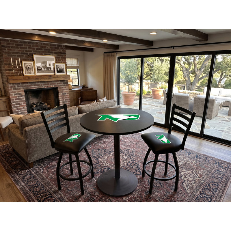 Tabouret de comptoir pivotant 25 po NCAA, Dakota du Nord