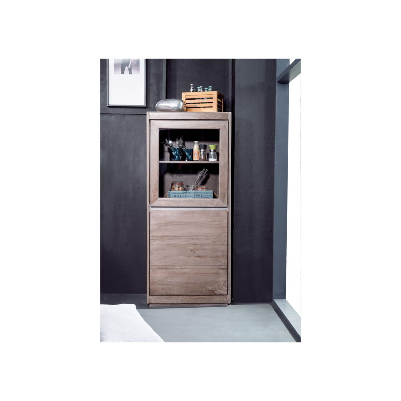 Noble Unique Display Cabinet, Smoked oak