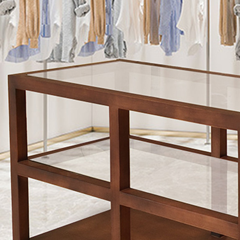 Vitrine de style chinois simple, H 31,49 po x l 62,99 po x P 23,62 po