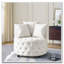 Chaise d'appoint pivotante rembourrée comprenant 3 coussins-1329180539
