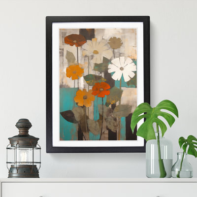 Flowers Mid Century Vol.2 - Framed Print