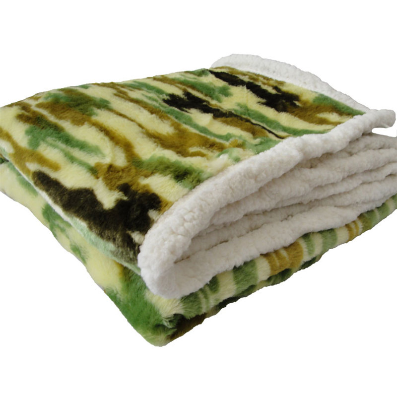Throw Knitted Throw Blanket, Green