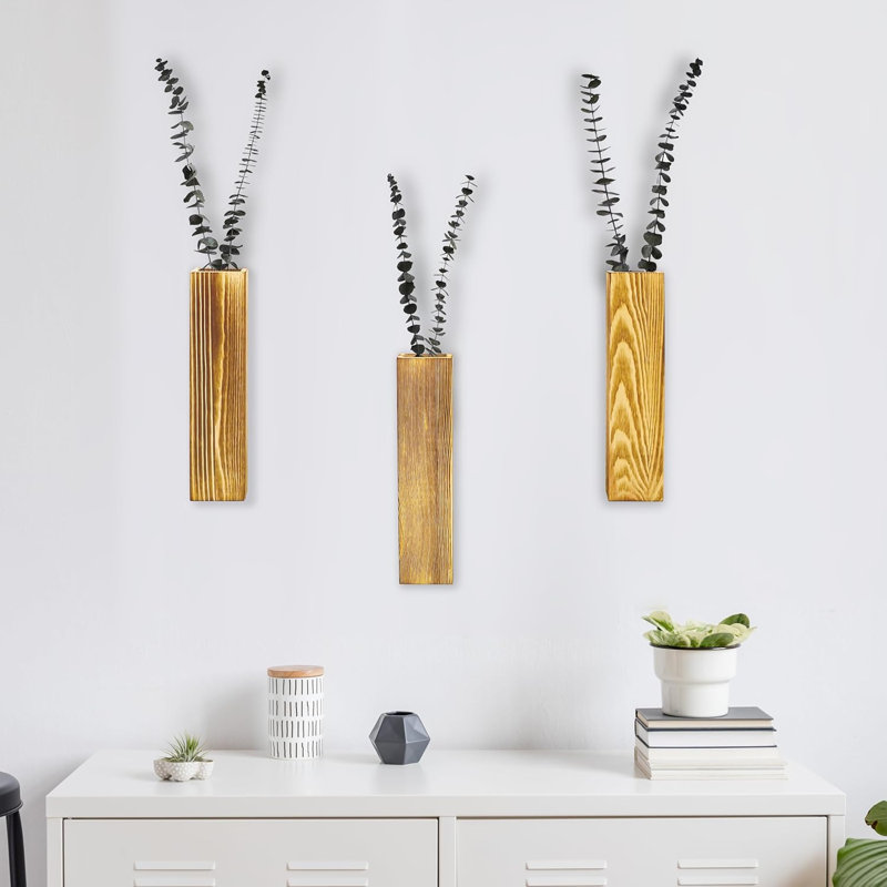 Doresha Wood Wall Vase