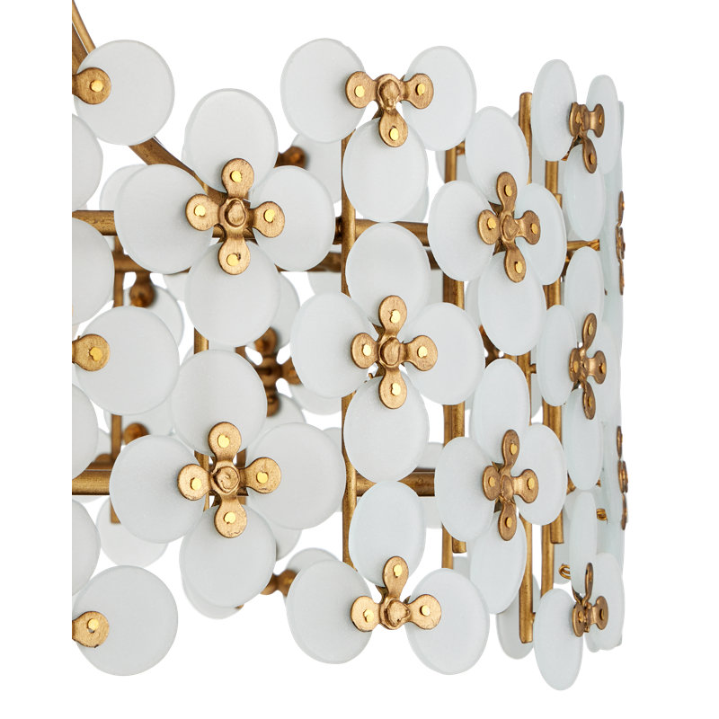 Spring Flower Semi-Flush Mount