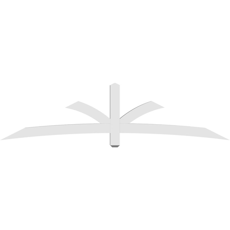 Support pour pignon Davenport, H 24 po x l 96 po (pas: 6/12), P 4 po x F 4 po, PVC