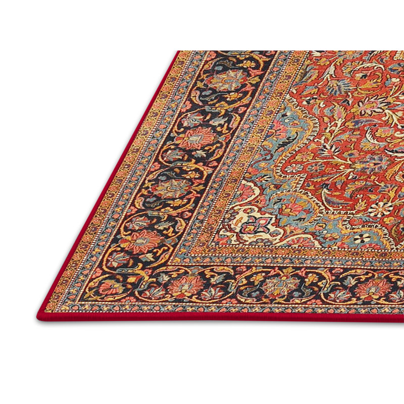 Tapis oriental brun Zunaira, Rectangle 7 pi x 9 pi