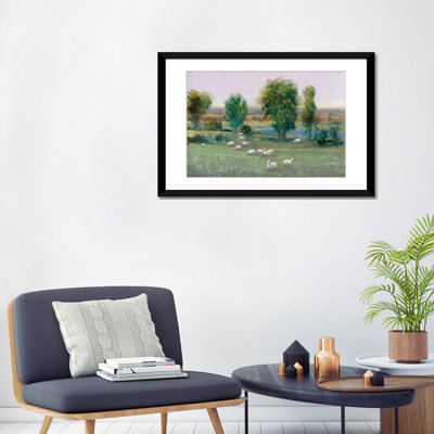 «Field of Sheep I» par Timothy O Toole, reproduction d'art sur toile tendue