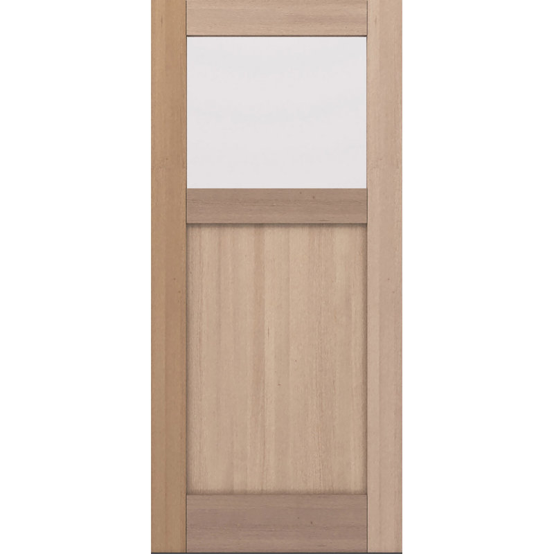 CRF-P1G1 | 80 po | Porte simple d'extérieur en acajou avec vue de dessus 1-3 / 4 po - Ensemble de bricolage
