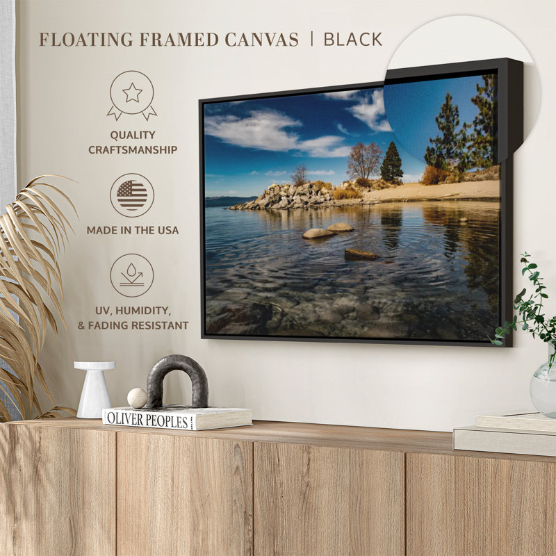 Impression sur toile Lake Tahoe Panorama, H 9 po x l 13 po