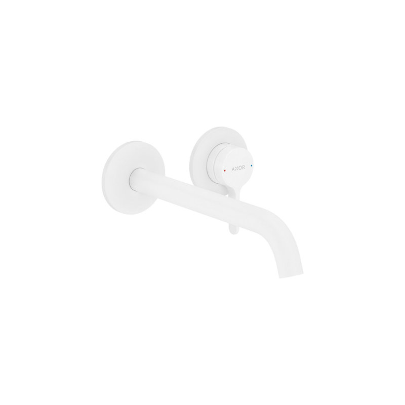 AXOR One Wall-Mounted Single-Handle Faucet, 1.2 GPM, Matte White