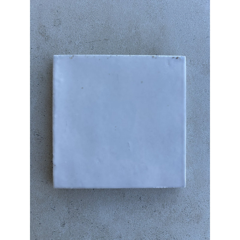 Carreaux Gleeze Bianco 4 x 4, Crème / Blanc