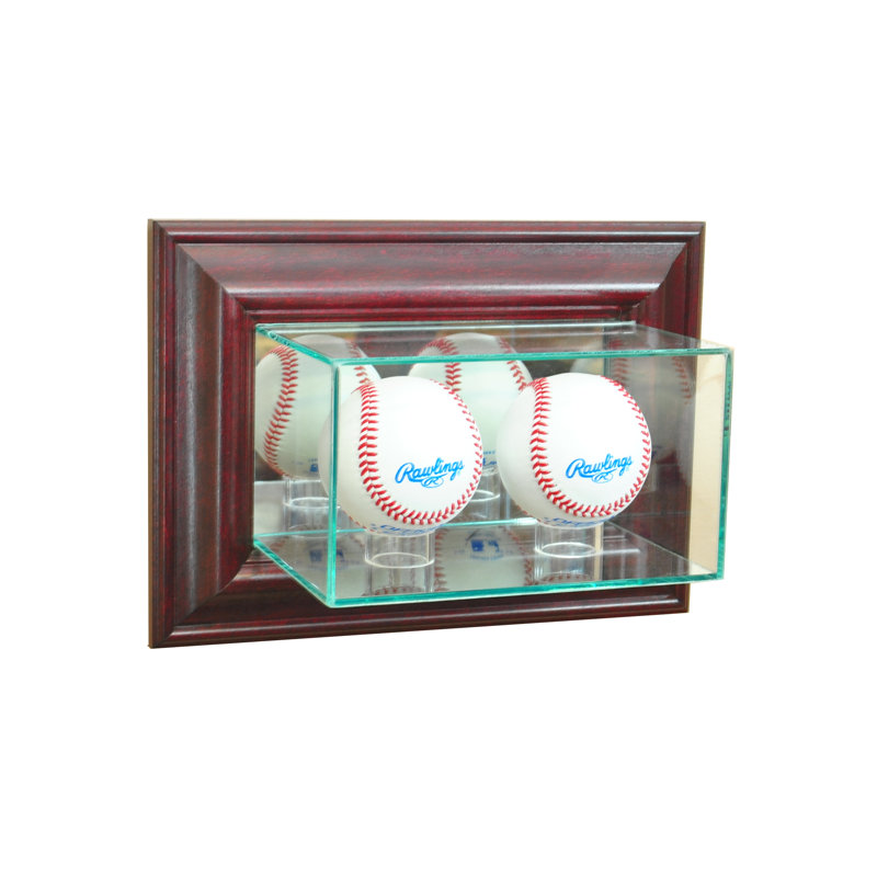 Double vitrine murale de baseball, Cerisier
