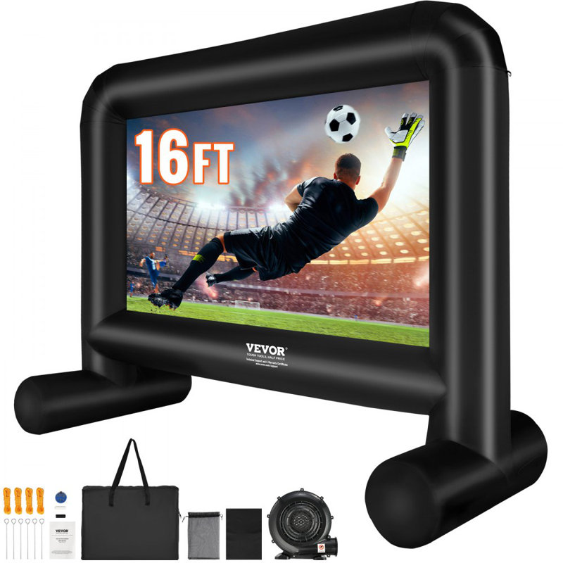 Inflatable Movie Screen, 16 FT（192inch） Inflatable Projector Screen