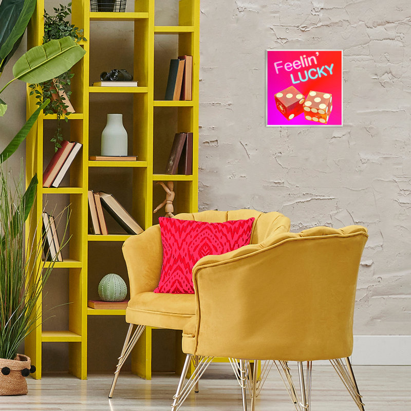 Feelin' Lucky with Dice Wall Plaque Art by Graffi*tee Studios