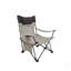 Chaise de camping inclinable et réglable en tissu de polyester, beige