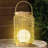 Rattan Solar Lantern Hanging with Handle