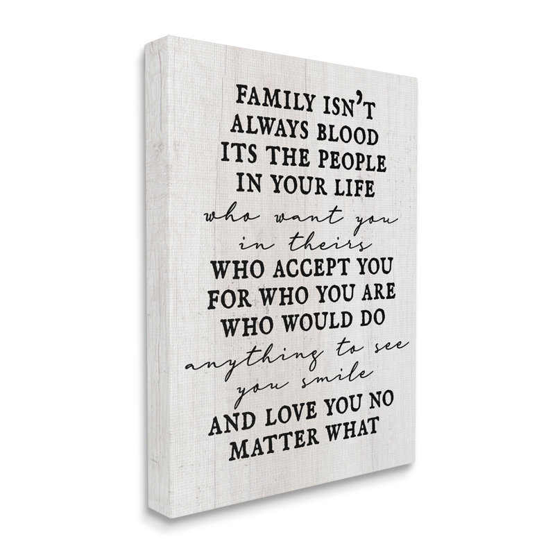 Motivational Quote Canvas Wall Art in Plank Pattern