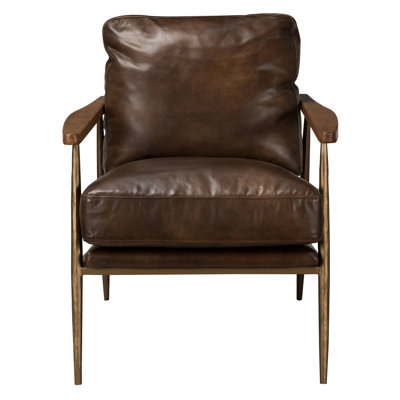 Fauteuil club en cuir Christopher