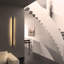 Danazia Black LED Flush Mounted Sconce-1633034432-1633034435