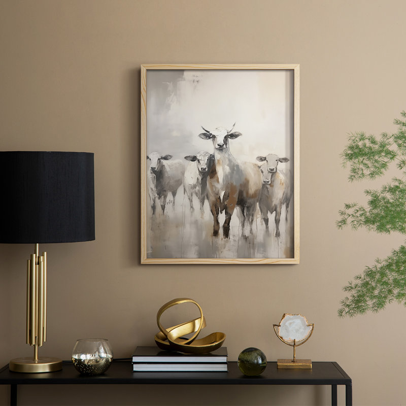 ANIMALS Series CCXCV Framed Print - Solid Wood, 11" H x 9" W